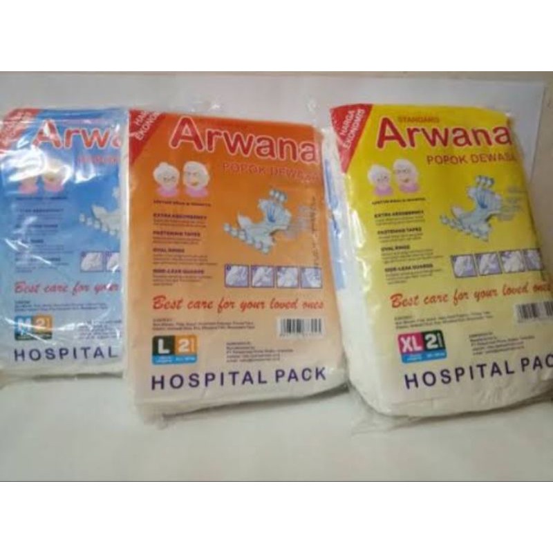 Pampers perekat dewasa Arwana / popok dewasa isi 12 pcs / pampers arwana / popok arwana