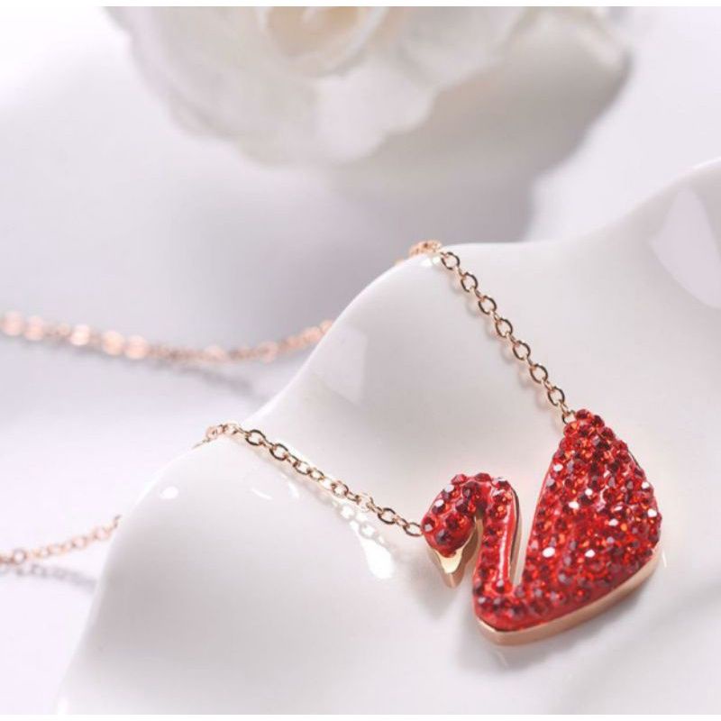 KALUNG LIONTIN ANGSA TITANIUM WANITA KOREA KEKINIAN BAGUS BERKUALITAS