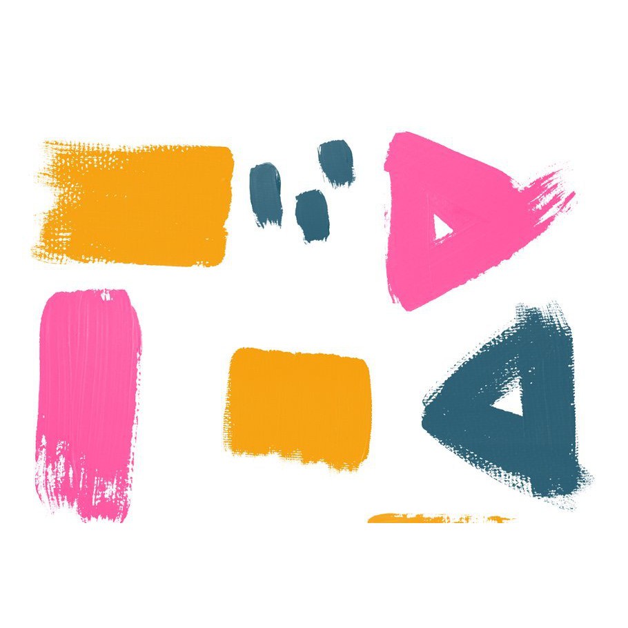 Procreate Brush - Brush Stroke Stamps Aesthetic Brushes