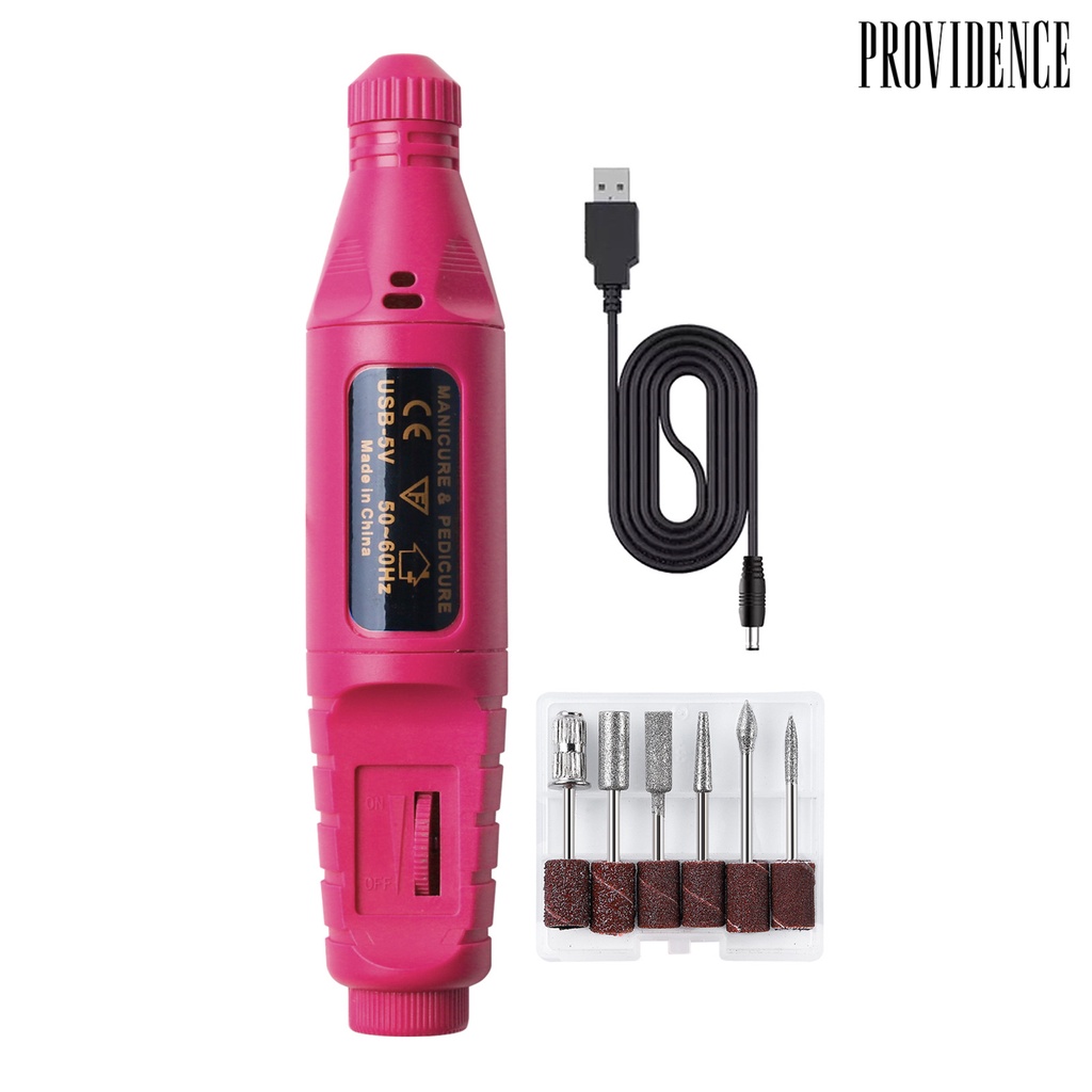 Providence 1Set Manicure Pen Polisher Portable Refined ABS Nail Care Electric Files for Women