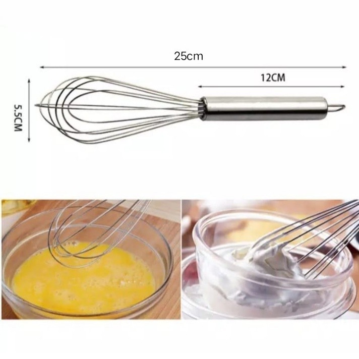 Whisk / Kocokan Telur Full Stainless