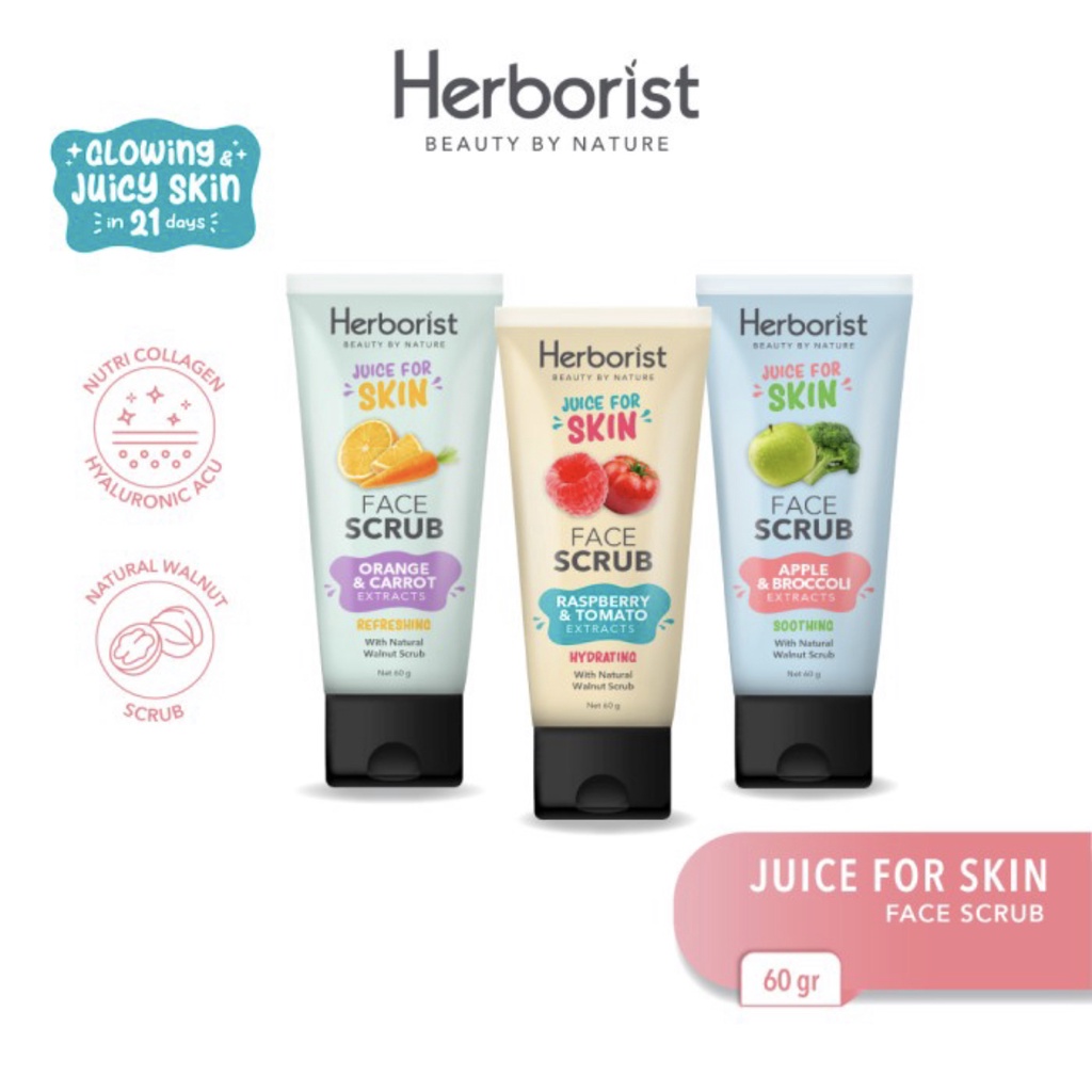 Herborist Juice For Skin Face Scrub - 60gr