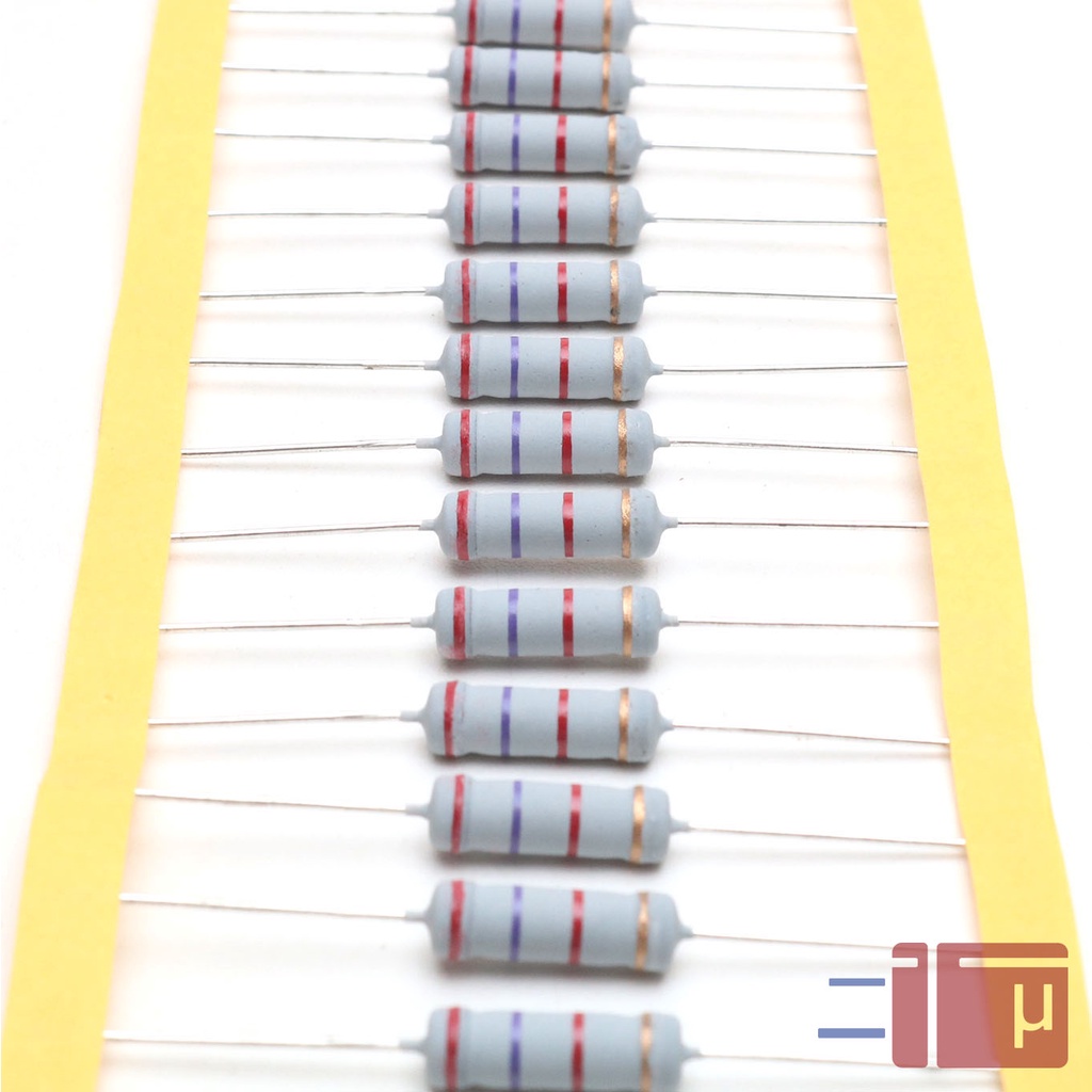 Resistor 2K7 2.7K 2W Metal Oxide 5% Taiwan Kaki Tembaga