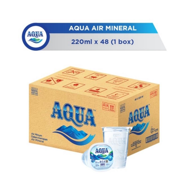 

AQUA gelas 220 ml