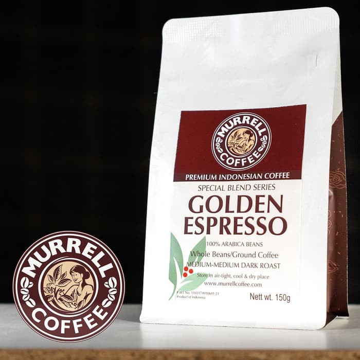 

Golden Espresso | Kopi Arabica Premium BUBUK / BIJI Murni Premium MURRELL COFFEE