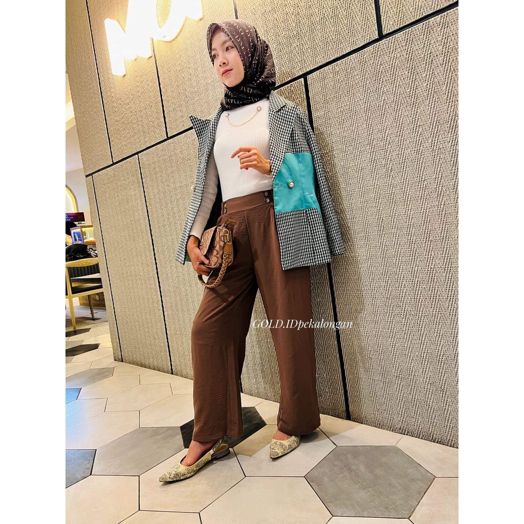 Kulot Chelsea Loose Pants // Kulot Highwaist Bahan Airflow Crinkle Premium Jumbo// Loose Pants Trousers Wanita // Celana Anti Kusut // Celana Kulot Wanita // Celana Kantor Formal/ Celana Kulot Crinkle Highwaist// Loose Cullote Pants // Kulot korean style