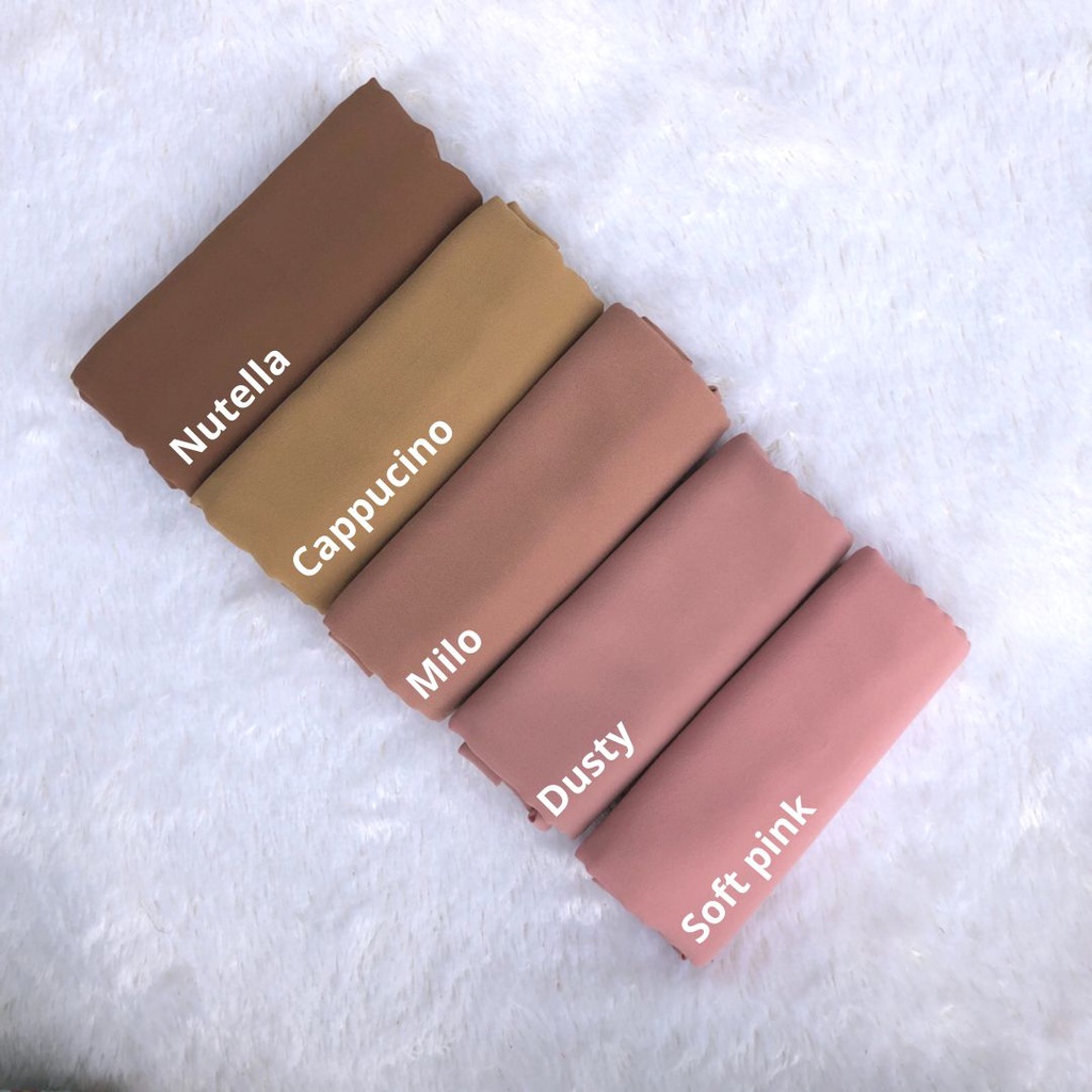 PART 2 : PASMINA DIAMON 75 x 175 PASHMINA DIAMOND DIAMON GEORGETTE-DUSTY PINK