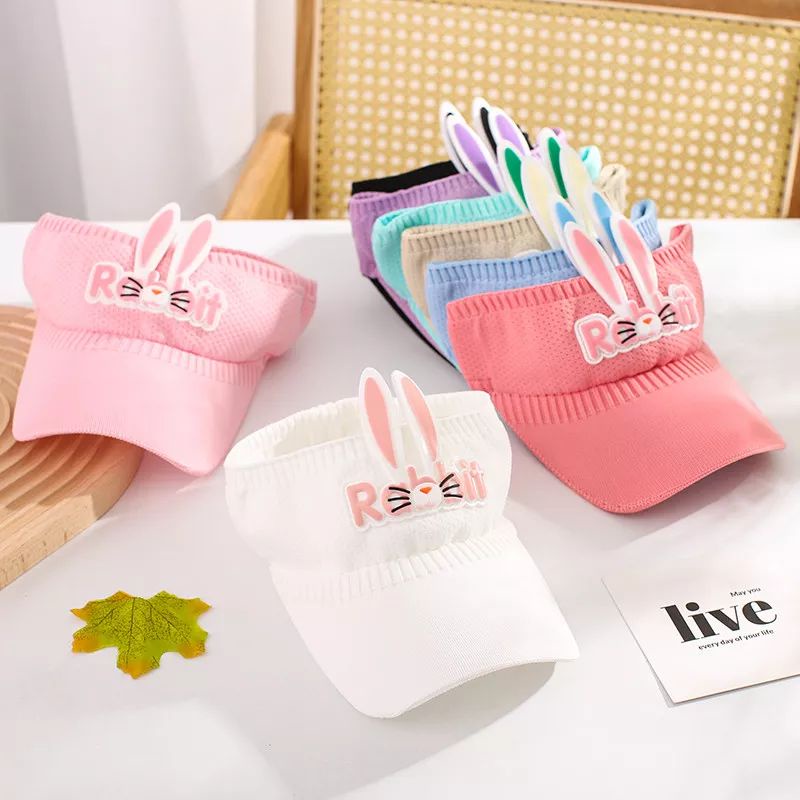 JF COLLECTION Topi Sport Anak Perempuan Laki Laki Motif Rabit Import Topi Sport Rajut Lucu