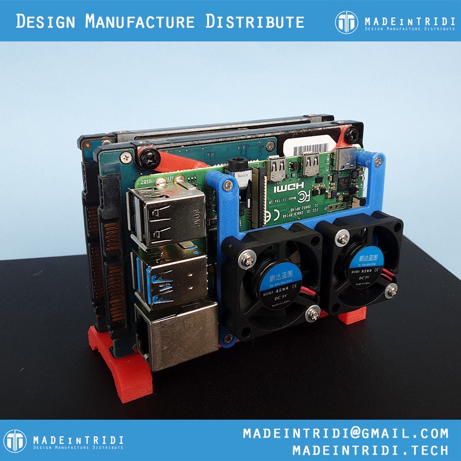 Madeintridi casing Raspberry pi hardisk hdd ssd mini pc server produk 3Dp