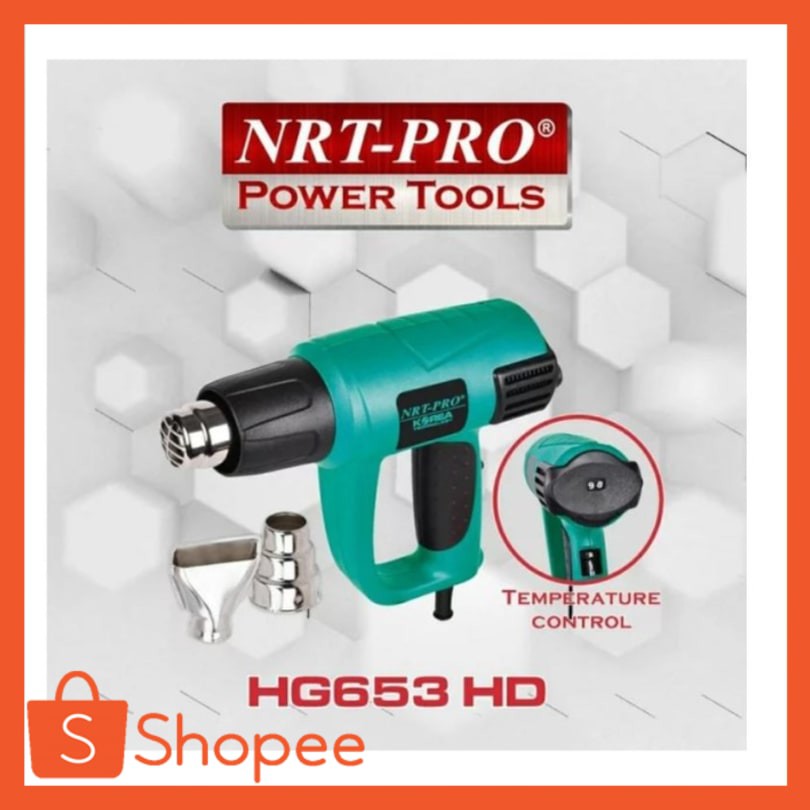 NRT HG 653 HD Heat Gun / Hot Gun NRT-PRO Pistol Pemanas Variable Speed CROSS347