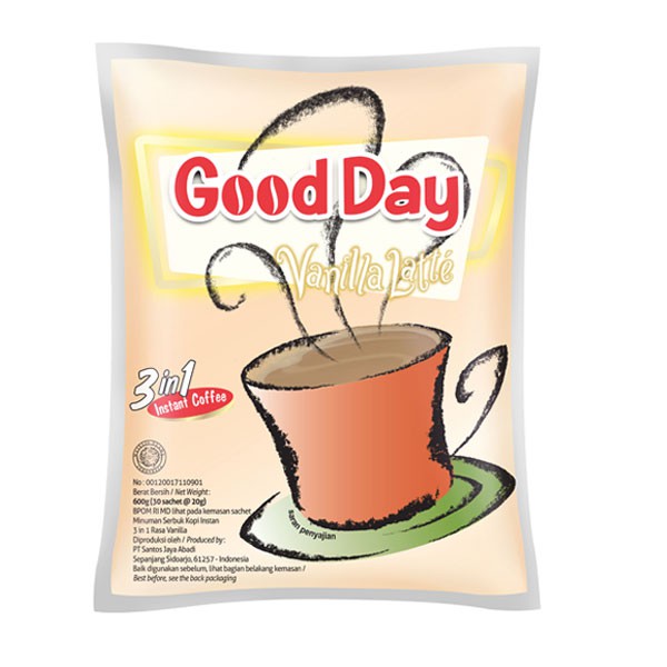 

Good Day Vanila Latte Bag 30Sx20Gr