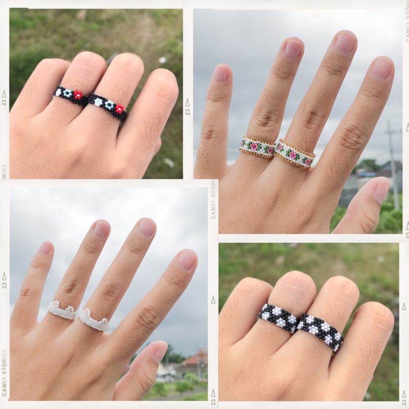 Beads Ring Handmade - Cincin Mote