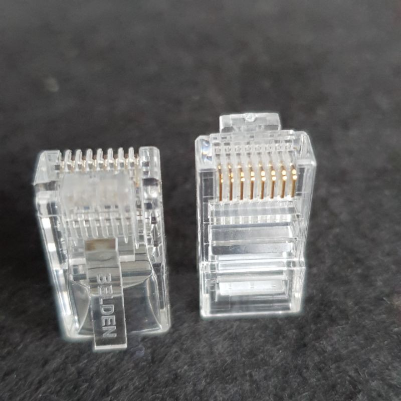 CONNECTOR RJ45 KONEKTOR RJ45 BELDEN CAT 5E 50PCS ORIGINAL RESMI