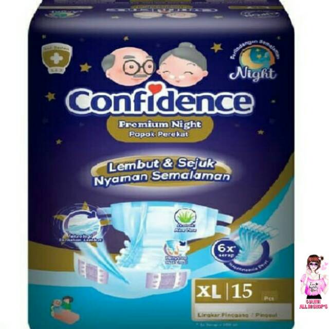 CONFIDENCE Popok Dewasa Anti Bakteri XL15 XL 15