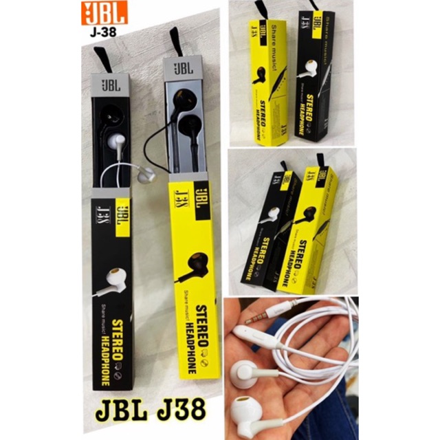 J-38 / J38 Handset / Headset H/F / HiFi Handsfree Earphone Seri J. J38 / Headset AT FULL BASS+ SUPER