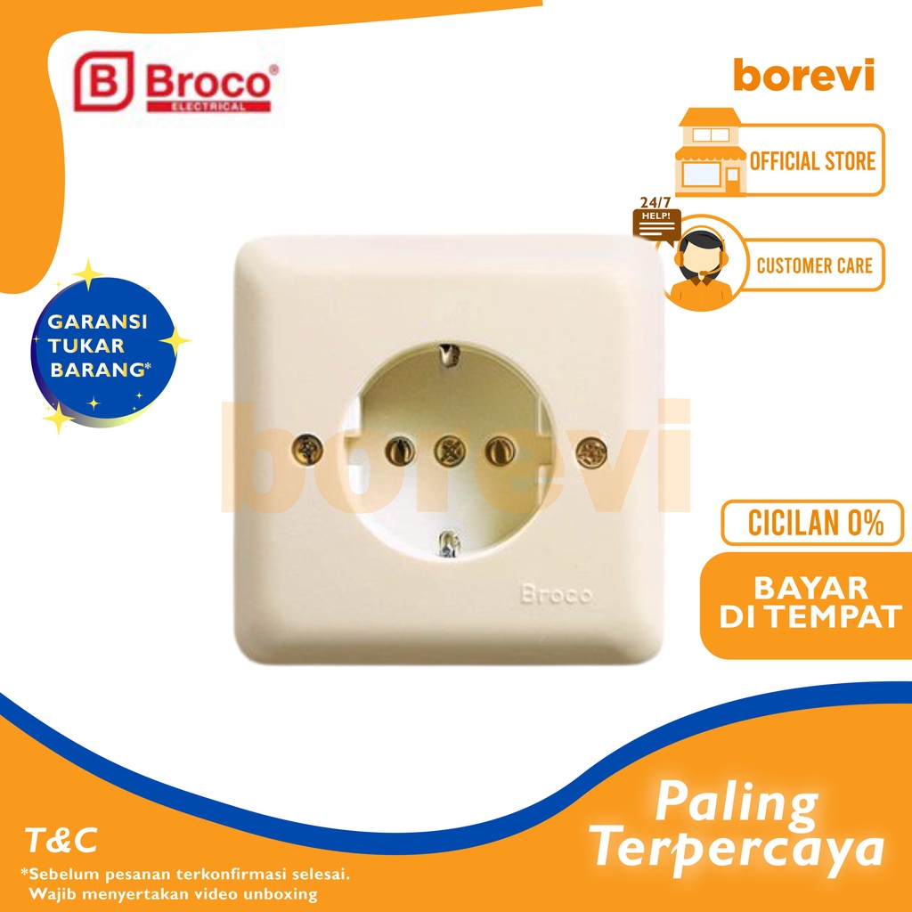 STOP KONTAK IB BROCO 5511U / STOP KONTAK TANAM BROCO