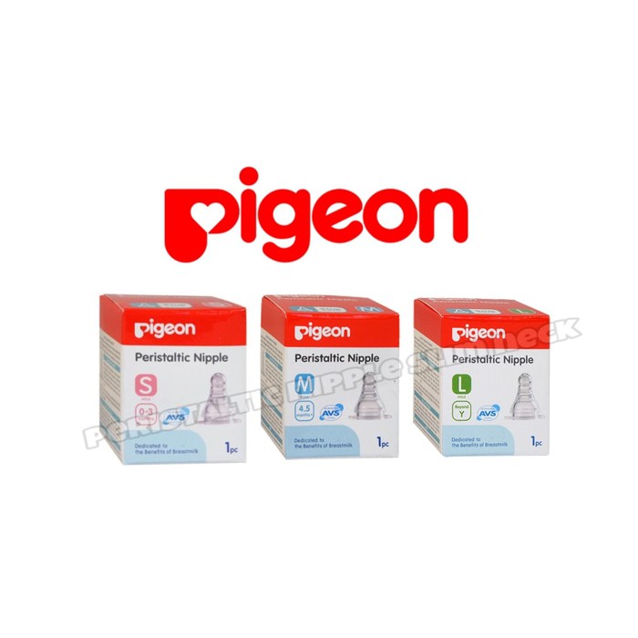 Pigeon Nipple Standar Peristaltik S,M,L,Y