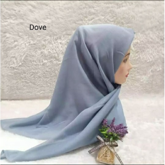 QBZ / SEGI 4 PARIS PREMIUM SERI WARNA 3 / JILBAB SEGIEMPAT PARIS NECI /SEGI EMPAT REDROS/VARISA/AZARA / CIPUT RAJUT DUA WARNA-Dove