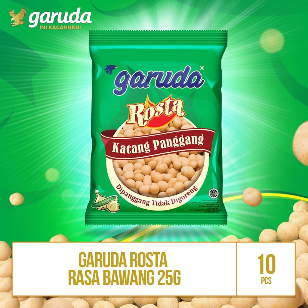 

PROMO GARUDA ROSTA KACANG OVEN RASA BAWANG -25G BY GARUDAFOOD TERMURAH