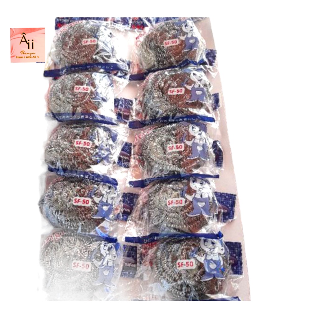 ecer gosok panci ukuran t30 dan t50 gosok panci pembersih panci