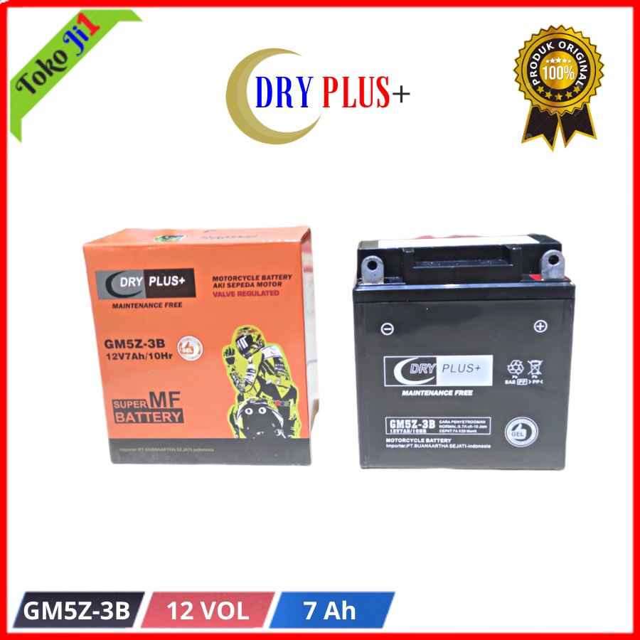 DRY PLUS+ Aki Kering Motor Mio Mio Sporty Jupiter Vega Grand Supra 100 GM5Z-3B