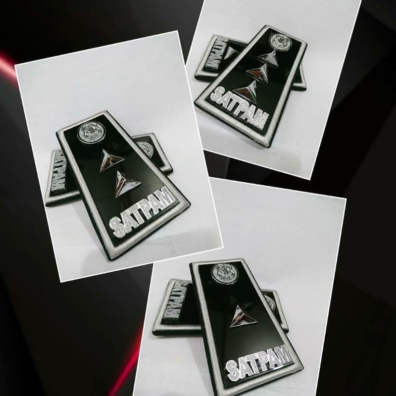 TERLARIS -  PANGKAT SATPAM MADYA MIKA BORDIR EXCLUSIVE -Rumah Atribut