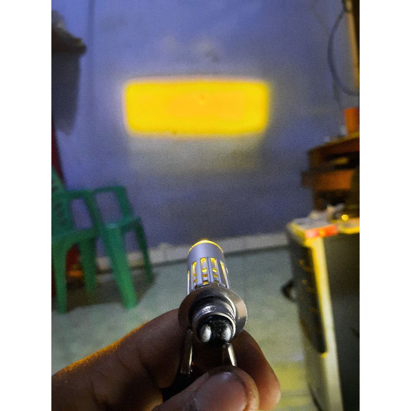 Lampu Motor Laser Luminos H6 Putih Kuning