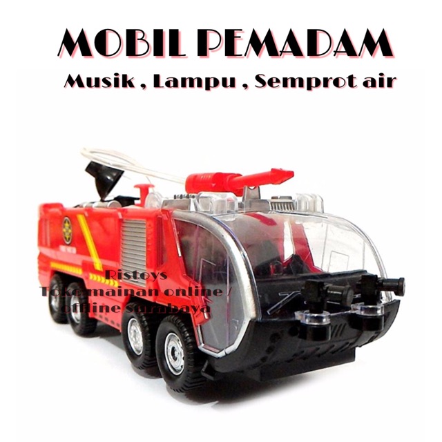  Mobil Pemadam Kebakaran Musik Dan Lampu Semprot Air Bump 