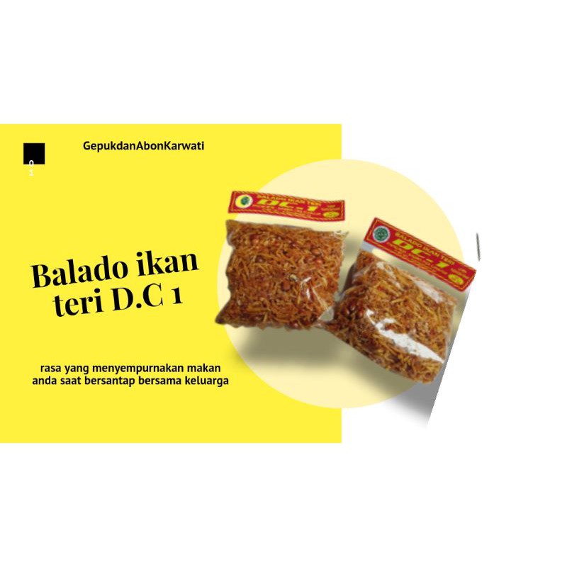 

Balado ikan teri DC-1 100gr