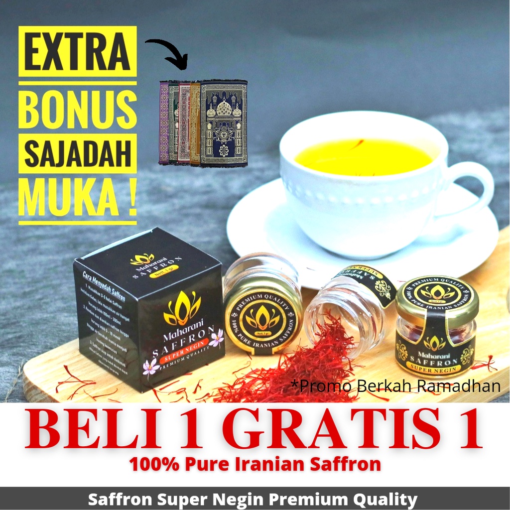 

SAFRON ORIGINAL [BELI 1GR GRATIS 1GR] SAFFRON SUPER NEGIN BUNGA SAFRON ASLI IRAN KUALITAS PREMIUM