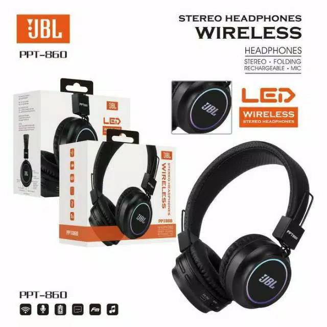 Headset Bando JBL Bluetooth Wireless PPT-860 - Earphone Handsfree Bando JBL PPT-860 Wireless