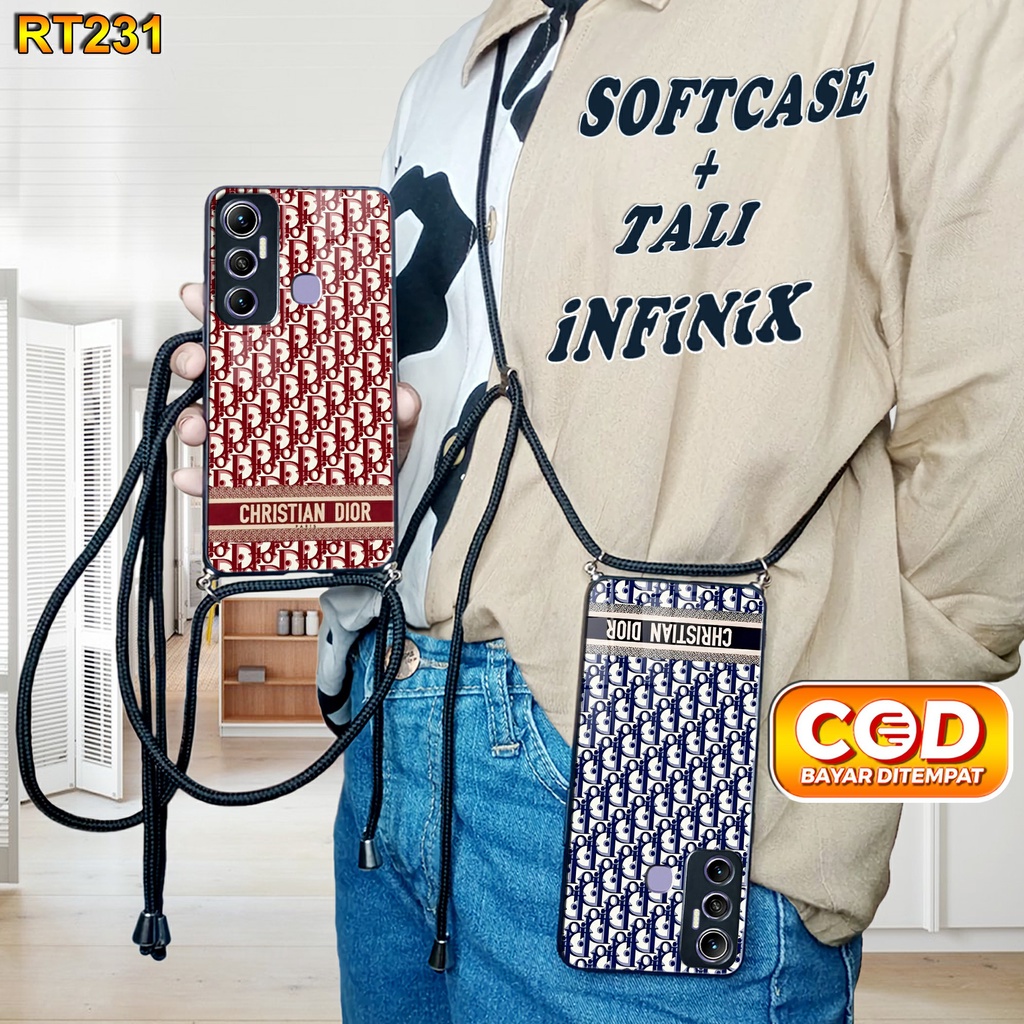 RT231 Softcase Kilau + Tali infinix Hot 11 Case Kilau Hot 8 Hot 9 Hot 9 play Hot 10 Hot 10 play Hot 