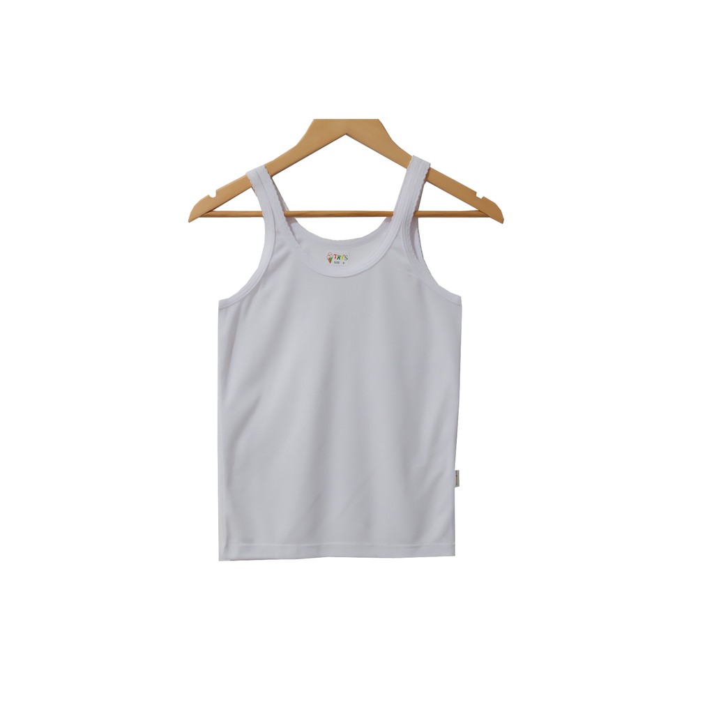 SINGLET REMAJA PUTIH 6PCS