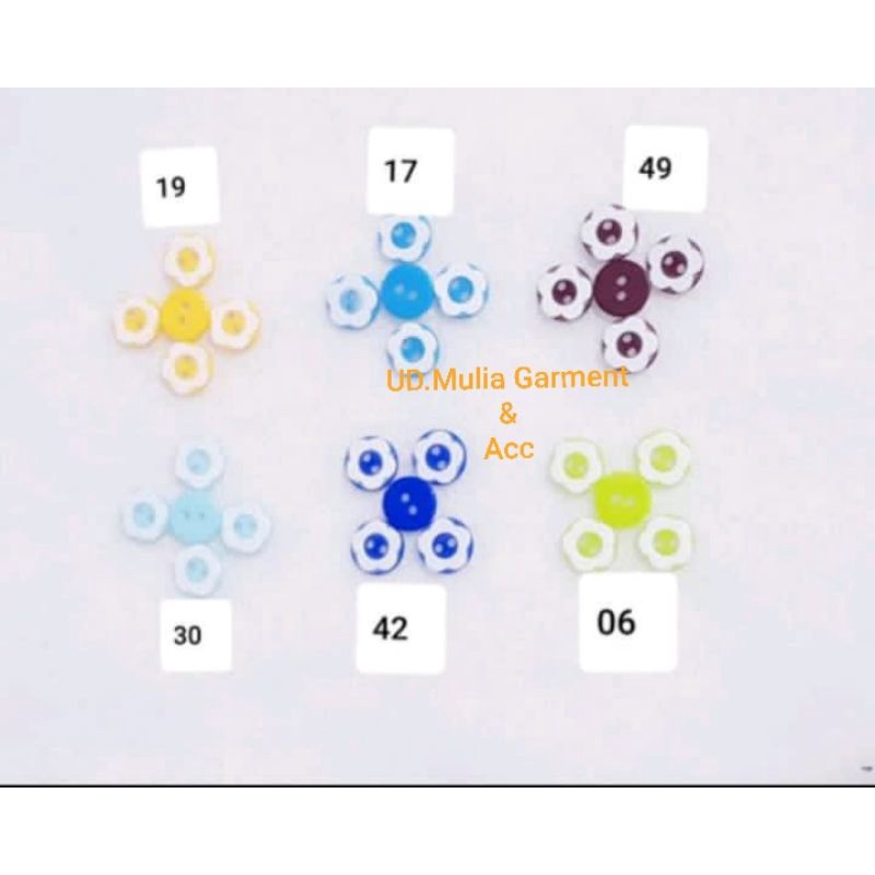 KANCING BAJU TIDUR ANAK 2 LOBANG ISI 12 BUAH