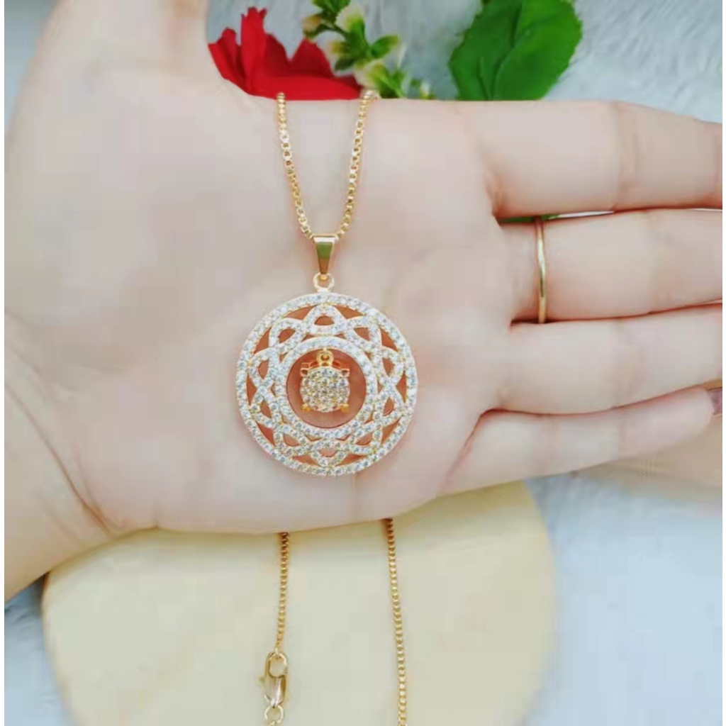 Kalung Xuping Mata Full Lapis Emas Perhiasan Fashion L37