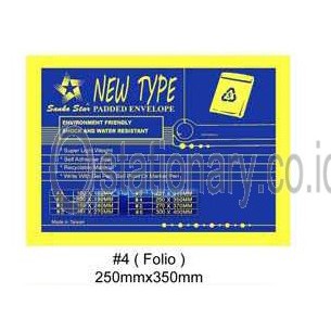 

Amplop Coklat Bubble Wrap Sanko Star No 4 (221mm x 315mm) Folio