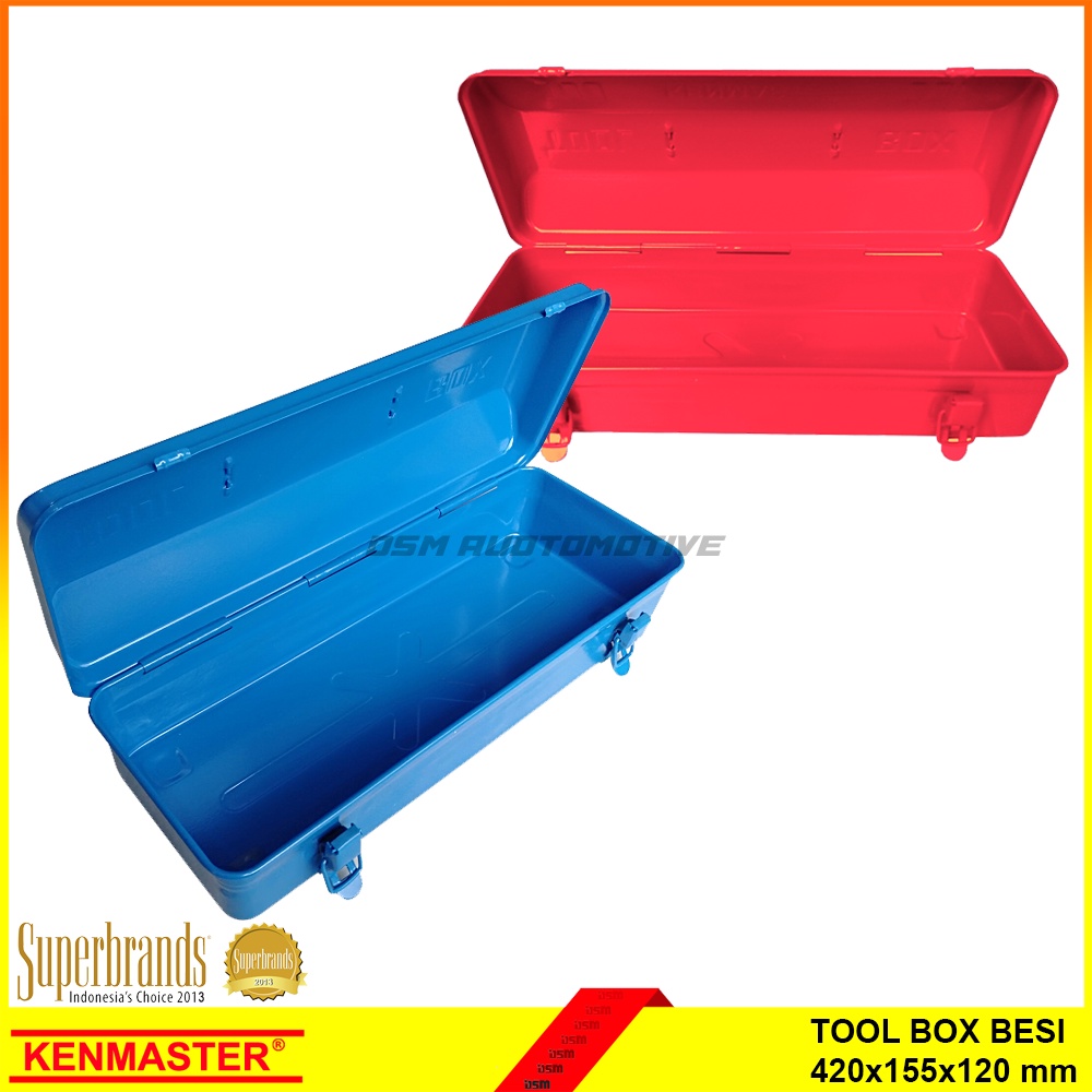 Kenmaster / Tool Box Besi Ukuran 420x155x120mm / Aksesoris Mobil / DSM / Karmob