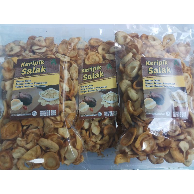 

2Xbtygneal Sakha Snack ) Keripik Buah Nangka Premium Apel Salak Kemasan 250 Gram (Oven)