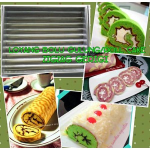 Loyang Bolu Gulung Zigzag/ Gerigi/ Roll Cake/ Spiku/ Lapis Surabaya