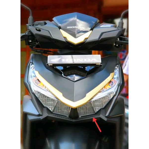 garnis garnish front dudukan reflektor lampu depan vario 125 150 led K59 hitam non original