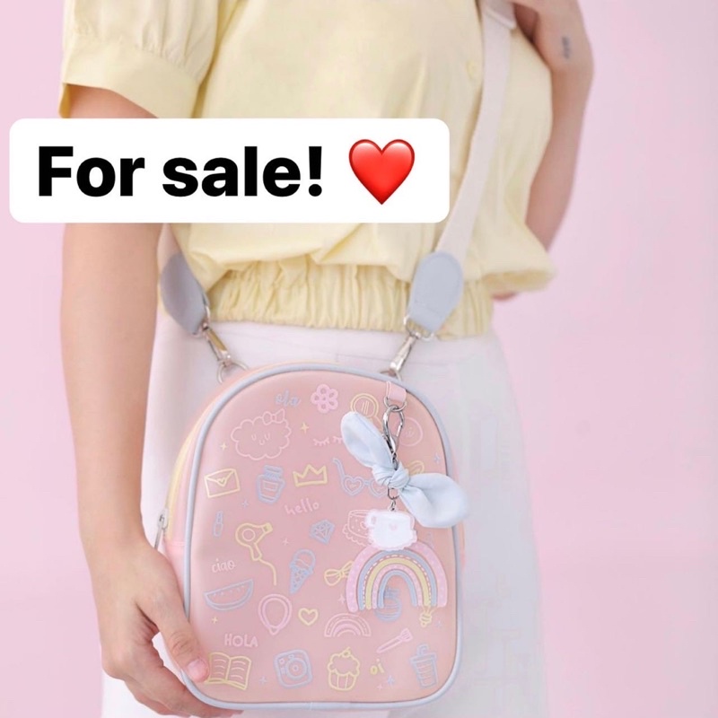 Fairynn fairyn Cotton coton candy backpack sweets sweet pink back pack ransel tas bag cottoncandy