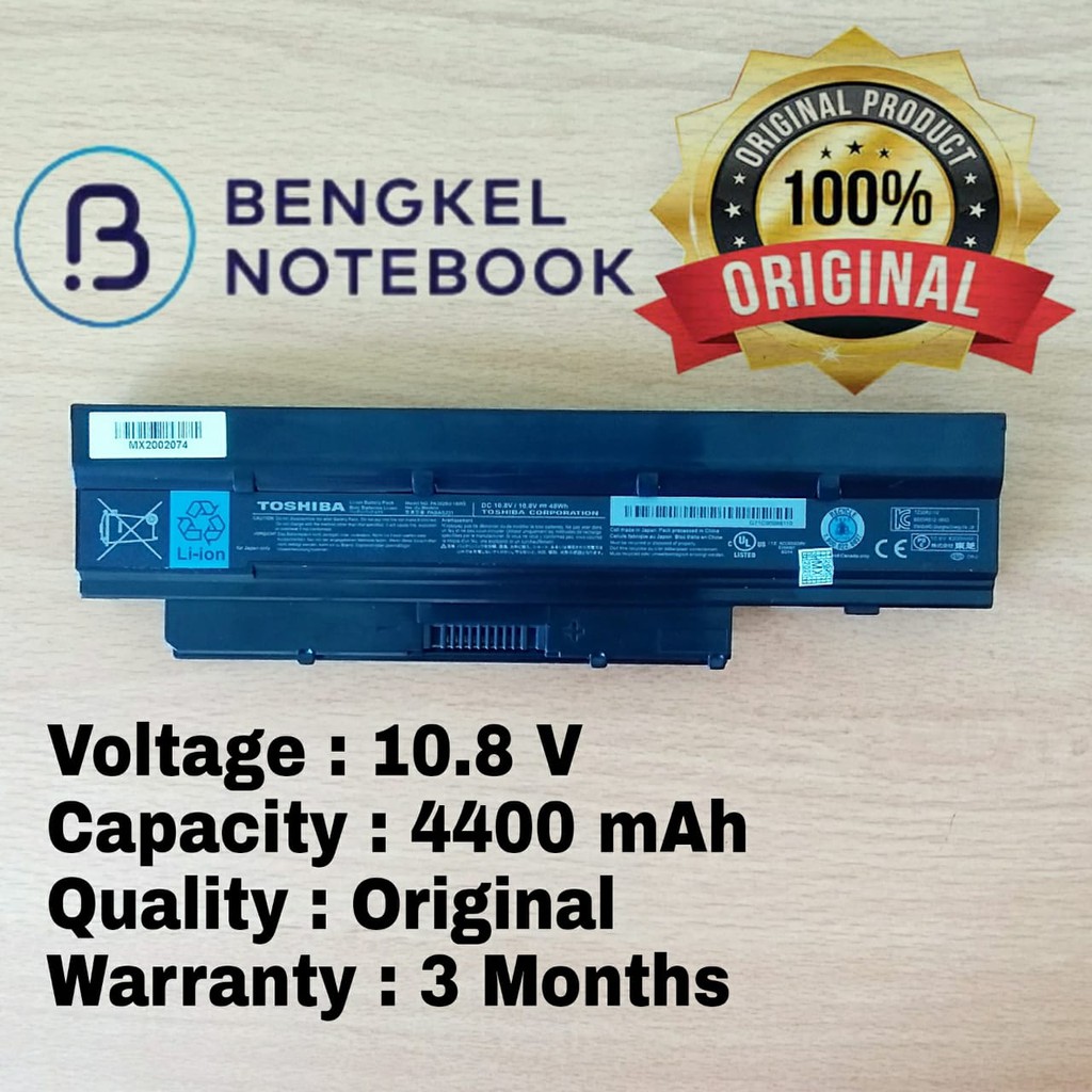 Baterai Toshiba T210D T215D T230 T235 T235D NB520 NB505 NB500 NB525 NB550 PA3820U-1BRS PABAS232