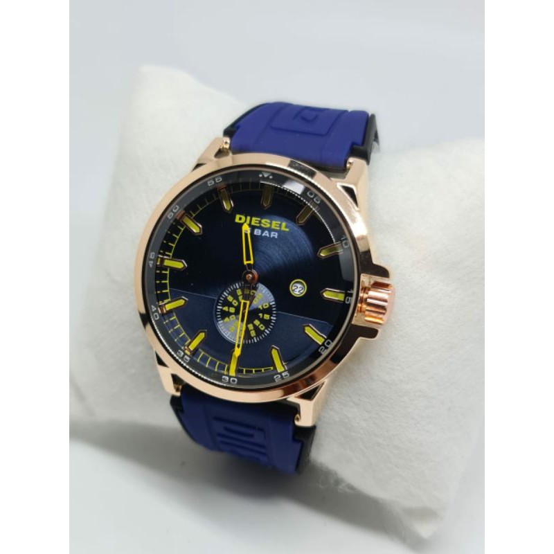 DIESEL Jam Tangan Pria Analog  Rubber Strap 45mm