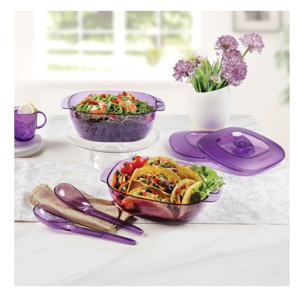 Royale Crystalline Set Tupperware / wadah saji