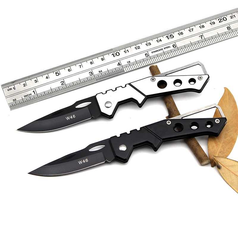 KNIFEZER Pisau Saku Lipat Mini Serbaguna Portable Knife Survival - W46