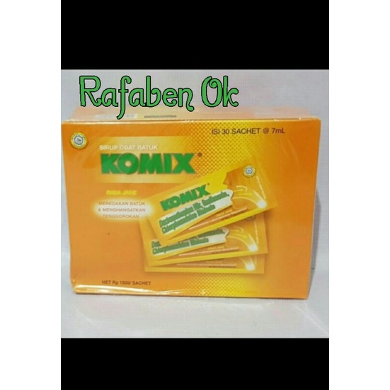 

Komix Obat Batuk Sachet Jahe