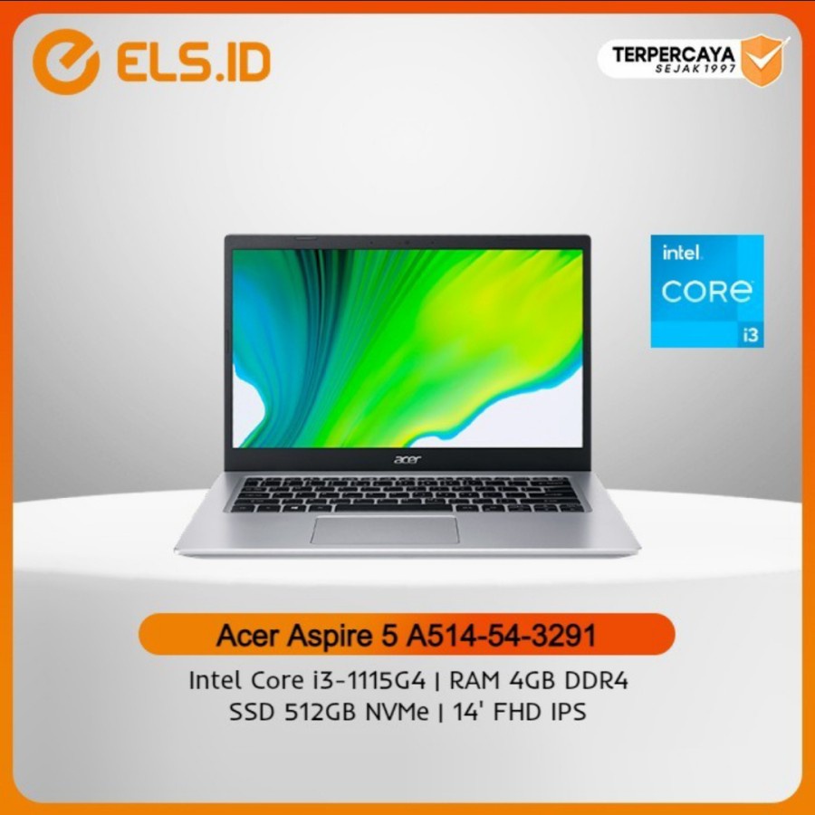 Acer Aspire 5 A514-54-3291 - Silver [i3 1115G4-4GB-512GB]