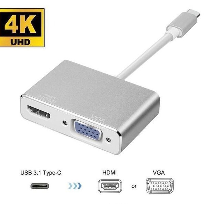 usb type c 3.1 to HDTV vga converter adapter