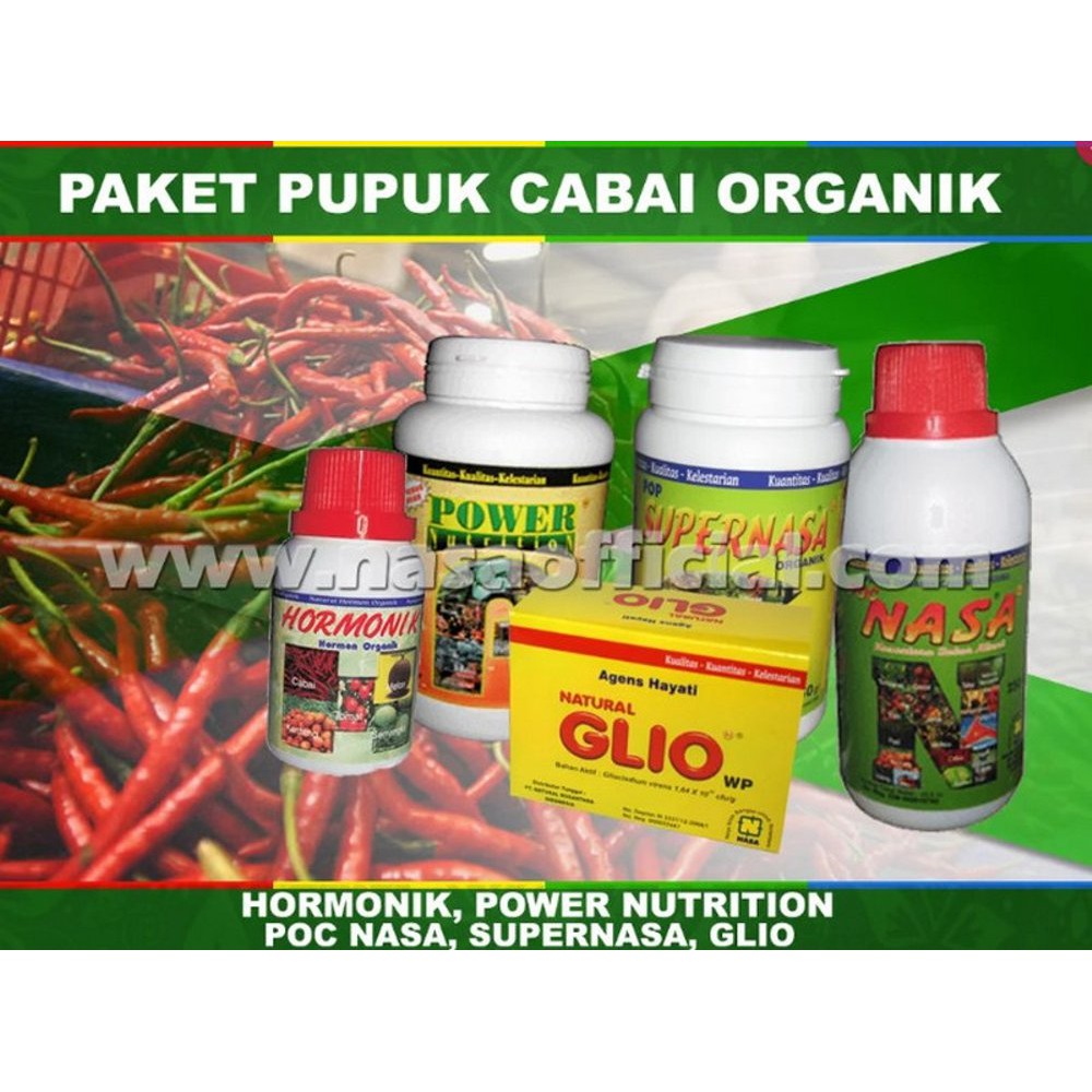 Paket Pupuk Budidaya Cabe Organik Nasa Untuk Luas 1000 M2
