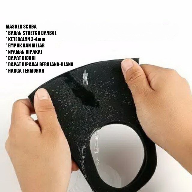 MASKER SCUBA PENUTUP WAJAH MULUT DAN HIDUNG